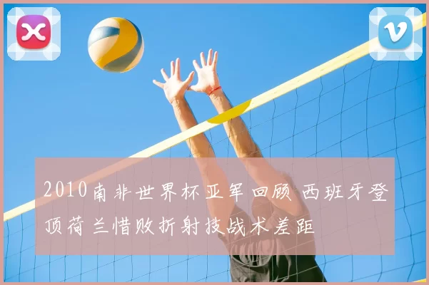 2010南非世界杯亚军回顾 西班牙登顶荷兰惜败折射技战术差距